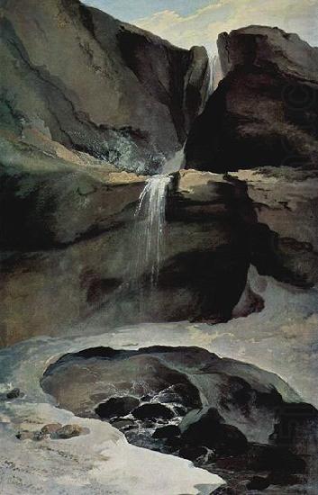 Caspar Wolf Der Geltenbachfall im Winter china oil painting image